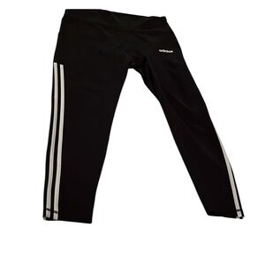 Adidias size XL black & white climate control white stripe legging
